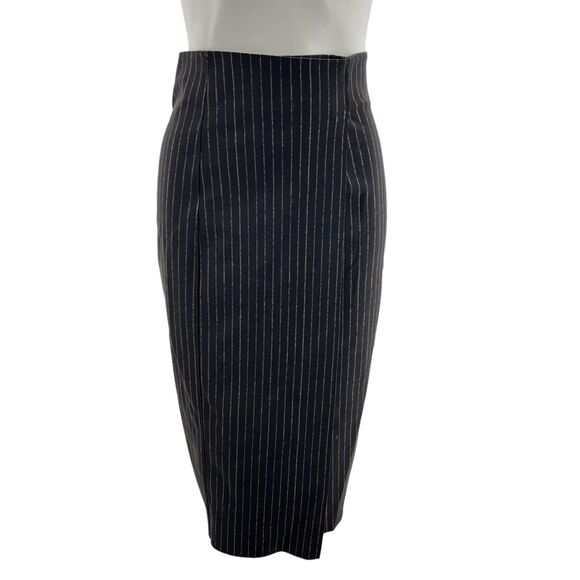 Maria Pinto M2057 Pencil Skirt Women's Pinstriped SZ XS Classic Pin Up Business - Picture 1 of 6